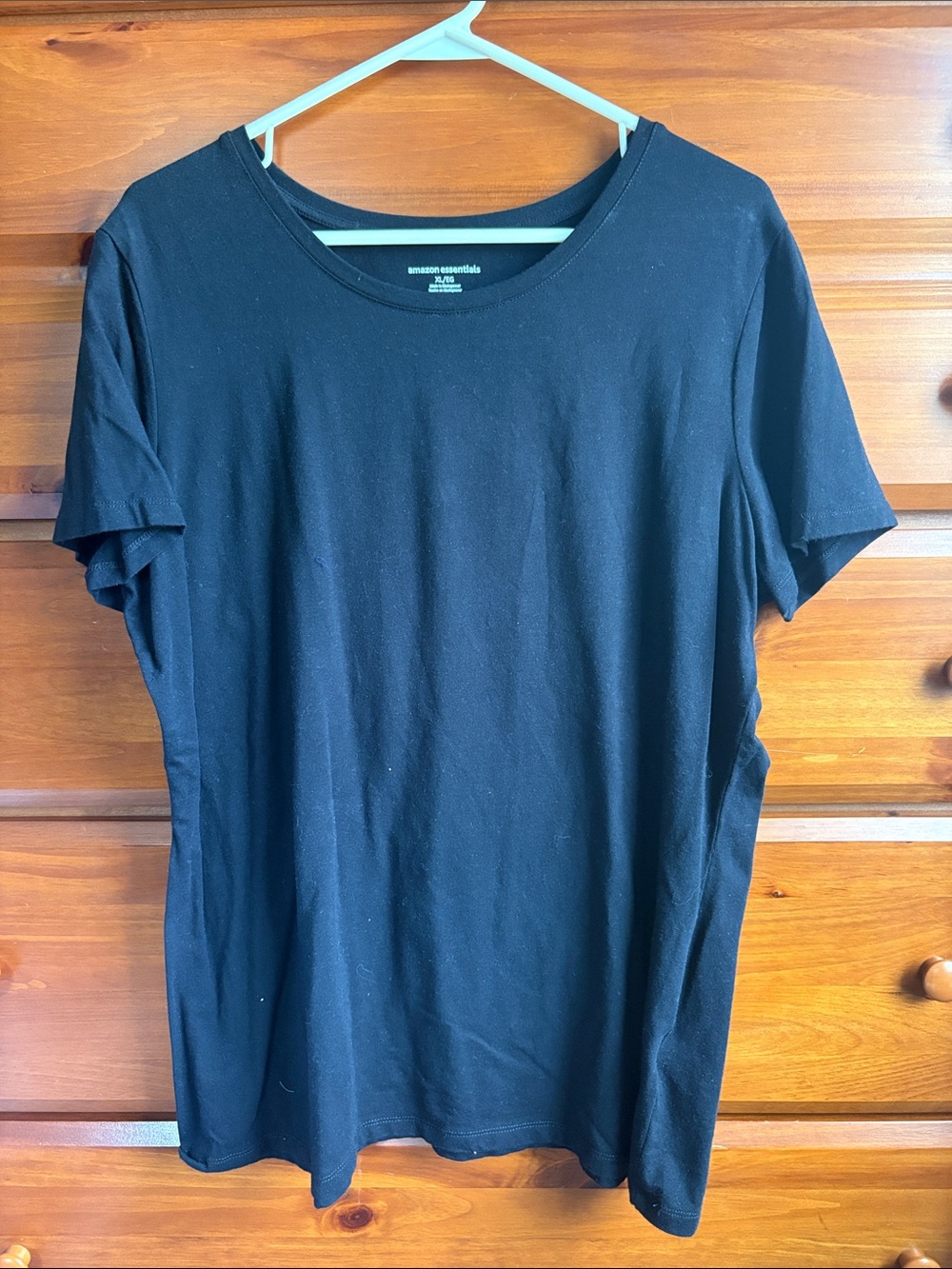 Amazon Essentials Black Short Sleeve Crew Neck Tee